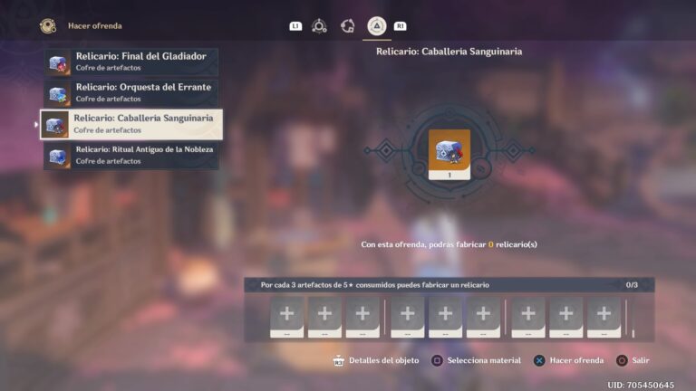 Guía: Sintetizar artefactos con alquimia