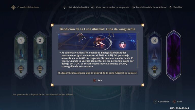 Espiral del abismo 16/10/21 (Primer abismo de 2.2)