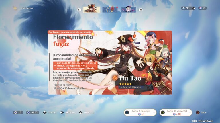 Banner: Florecimiento fugaz + Banner: Encarnación divina + Espiral del abismo